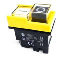 KJD-020-2 push button switch mounting size 45x22mm black-white Succo 4 connectors