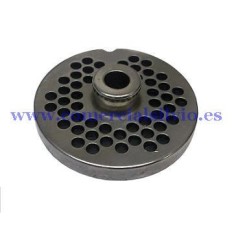 Plaque en inox de 12 trous de 5 mm avec pivot