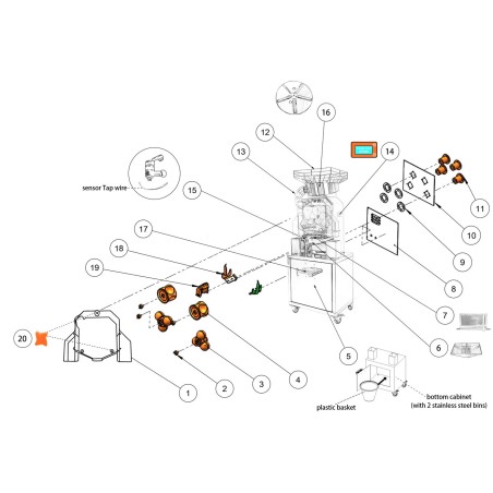 Square Axis 2-kit Automatic Fruit Juicer Succo