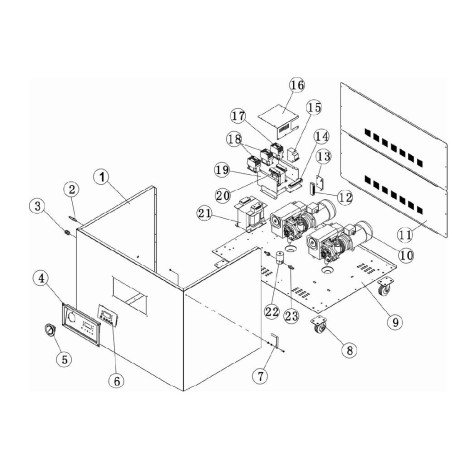 Kit Cable Tornillo Bisagra Envasadora al vacío DZ-900 Despiece número 18 Ø2,mm L500mm M10 L100mm