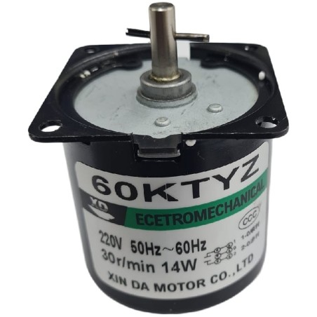 Motor chocolatera CH-5 CH-10 TYK-60A Despiece 13 60KTYZ Eje con pasador altura 18mm Ø7mm