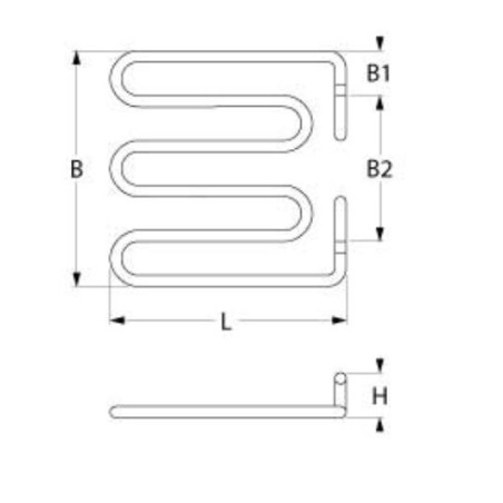 resistencia 850W 240V L 200mm An 215mm H 26mm 416585