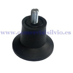 pie de aparato M6 ø 37mm H 27mm longitud de rosca 9mm  697757