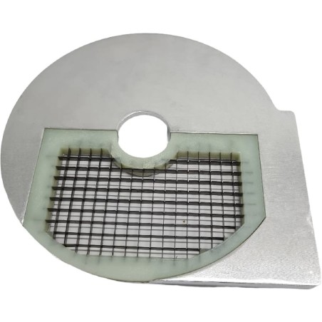 Disco Cortadora Vegetales D8 HLC-300  ø 210mm soporte ø 40mm corte cuadrado 8x8 mm aluminio