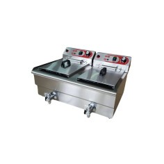 Freidora Eléctrica 10+10L Cuba Doble EF-132V 3,25+3,25kW