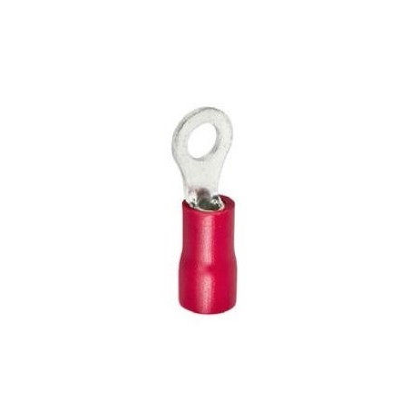 bornier de câble annulaire taille M5 ø5,3mm 0,5-1,5mm² UE 100 pzs isol. PVC Cu gal Sn rouge