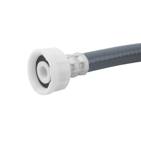 tuyau flexible d'entrée PVC droit-courbé DN12 raccords 3/4" L 2000mm