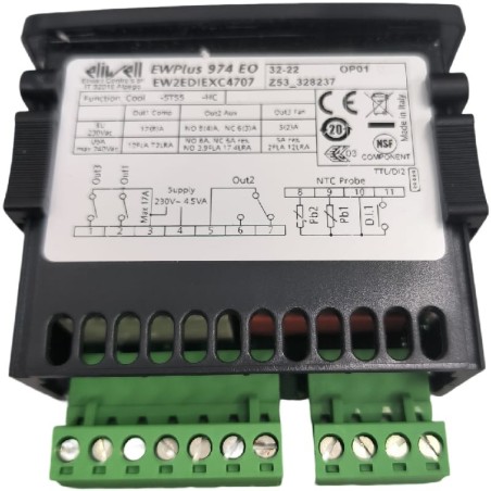 Termostato Digital Eliwell EWPlus 974E ou USS 374 DTKE