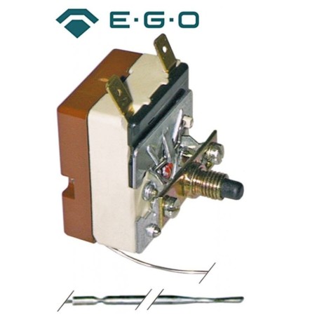 termostato de seguridad temp. desconexión 190°C 1 polos 16A sonda ø 3,1mm sonda L 178mm EGO, Electrolux, Juno, Therma