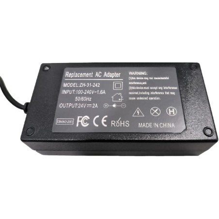 Fuente de alimentación ZH-31-242 Entrada AC 100-240V 1,6A Salida DC 24V 2A