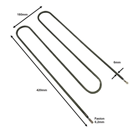Shielded Heating Element Toaster 1200W 230V 07RE053 XDTB1