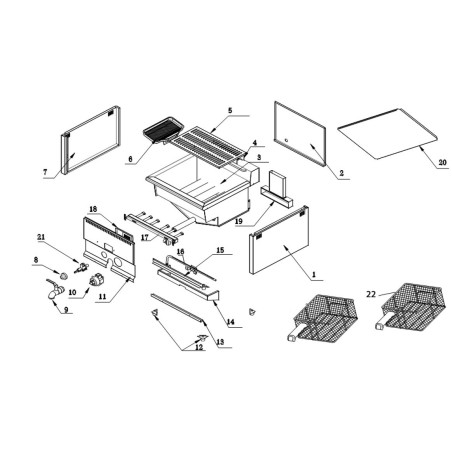 Eletrodo de ignição Cabo Ø4mm L500mm com faston 4mm Fritadeira GF-17H GF-23