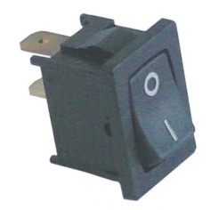 interruptor basculante medida de montagem 19x13mm preto 1NO 250V 10A 0-I