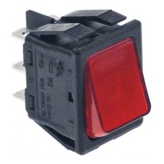 interrupteur basculant 30x22mm rouge 2CO 250V 16A 301015