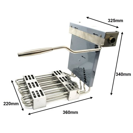 Turhan Electric Fryer Head Left Series 930 TC.9FE400 16500W