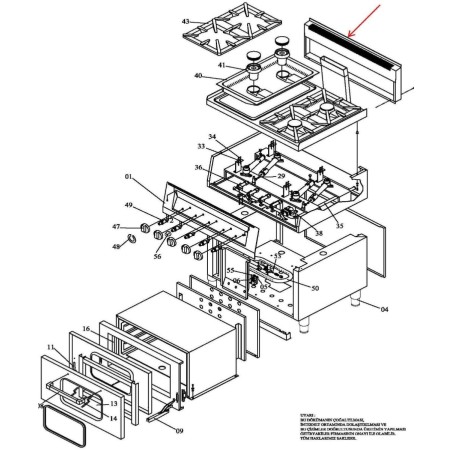 Quemador Öztiryakiler Horno Serie 650 6267.00002.06 7865.08658.10