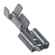 conector Faston fêmea tamanho 6,3mm 1-2,5mm² inox T máx 400°C UE 551002
