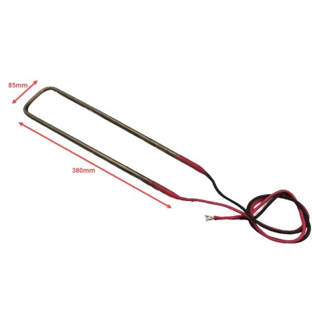 Résistance de dégivrage 330W 220V Câble 600mm 85x380mm