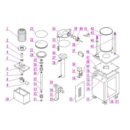 Joint de piston emboutisseur SF-350 CR Star 285x5,7mm ØExtérieur 285mm Épaisseur 5,7mm pièce numéro 23