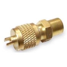 Válvula Schrader completo empalme 1/4" SAE  sin tubo