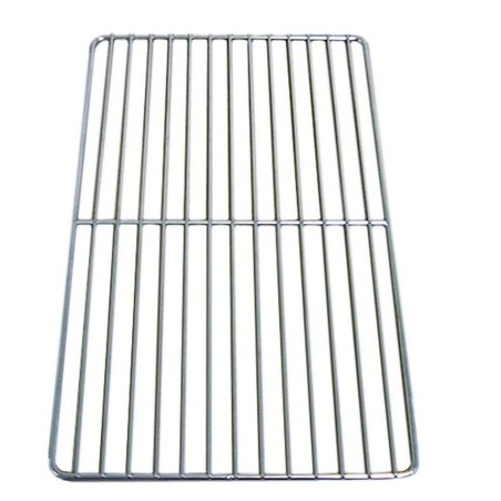 grille GN 1/1 An 325mm P 530mm acier chromé anneau externe renforcé 7mm 970120