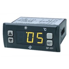 Controlador eletrônico SHANGFANG tipo SF-101T medida de montagem 71x29mm aliment. 230V tensão AC NTC