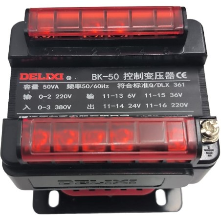 Transformateur BK-50 BK-50VA 220V 50-60Hz Delixi BK50M 6901911003958 SF-350 CR Détail numéro 36