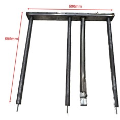 Brûleur de four à pizza à gaz DYP-4S 590x595mm REP0086050