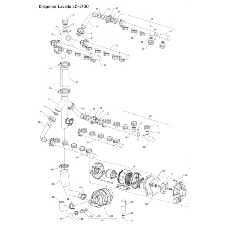 Manguito Cotovelo Borracha Ø50x50x5mm Linha Branca 165x150mm 9280 A040164