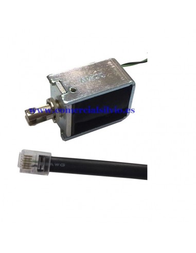 Electroimán 24 voltios para cajón registrador eléctrico conector RJ11