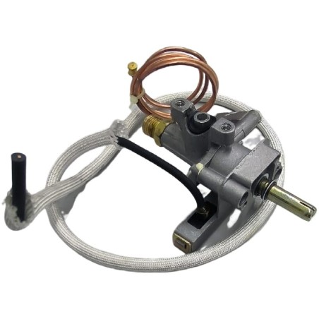 Robinet de gaz de cuisine GBR sans thermocouple 65mbr avec allumage piézoélectrique et tube pilote