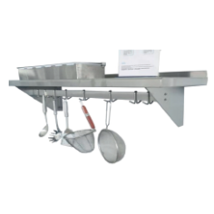 Shelf with lower hooks 900x300x250mm 2560