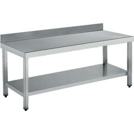 Removable wall table with shelf 1500x600mm