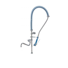 Dishwashing shower with adjustable faucet