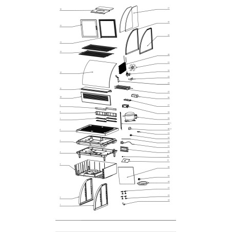 Plaque de contrôle pour vitrine RTW-100L 1.1.A.A06.03.01 403665 HCV1100 RT102-B KB3150