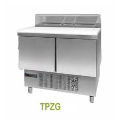 Table réfrigérée de préparation avec granite TPZG-100