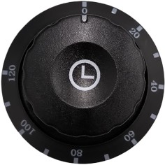 Time knob 120min ø 40mm shaft ø 8x4.6mm