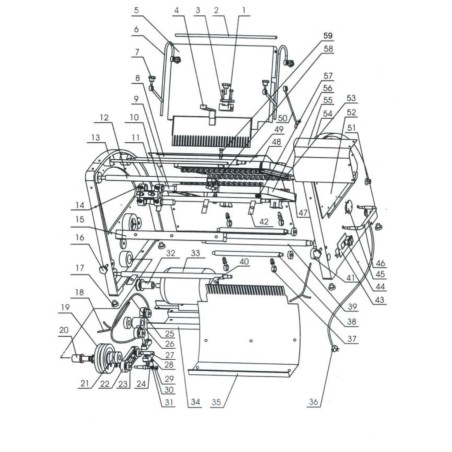 Metallic Bracket Bread Cutter MQ-32 50x20x20mm Ø6mm