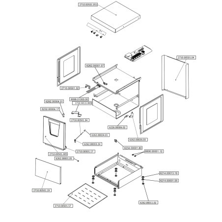 Suporte de Dobradiça de Lava-louças Ozti 6262.00001.25 EC17 Interior Ø7mm