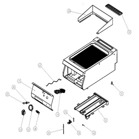 Rejilla chimenea Ozti 6260.00058.96 70x290mm