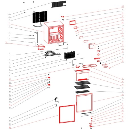 Rejilla Estante Plastificada 510x337mm Rotor RTD-99L 1.1.B.B02.07.16