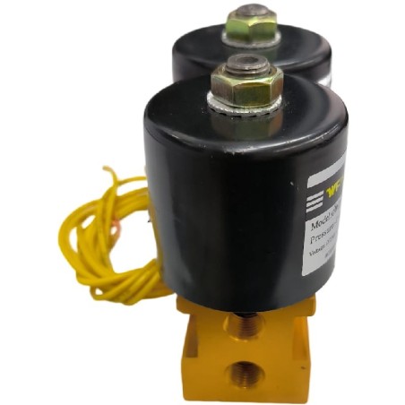 Électrovanne double DZ-350 DZ-450 DV24V Tige de 14mm Ø15(2X2)- Tige 13mm Ø6(2x3) WT Pneumatique Haibing Emballage