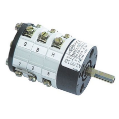 interruptor rotativo 4 0-1-2-3 jogos de contatos 6 tipo A16910 400V 16A 346095 Azkoyen AZ..56