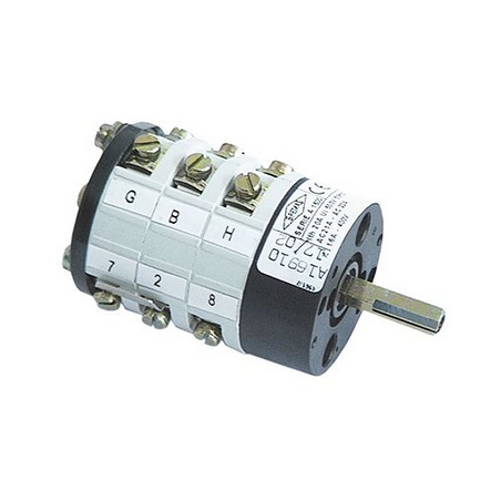 commutateur rotatif 4 0-1-2-3 jeux de contacts 6 type A16910 400V 16A 346095 Azkoyen AZ..56