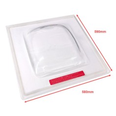 Cloche d'emballage sous vide Lavezzini 580x490x20mm sans perçages avec joint