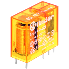 relé para circuito impresso Finder 48VAC 1CO a 250 V 8A 40.52.8.048.0000