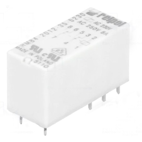 Relpol relay for printed circuit AC220V AC250V 8A RM84-2012-35-5230