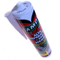 Silicone Negra Alta Temperatura 280ml 300°C