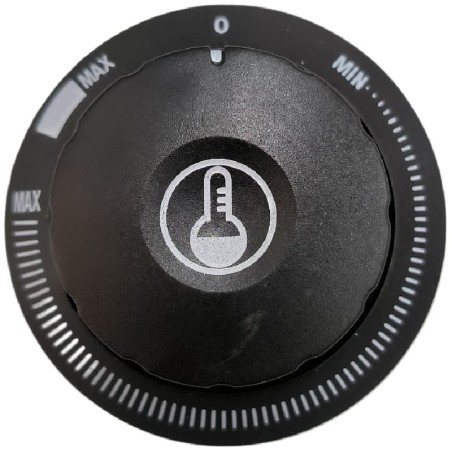 Poignée de commande Ø47mm Axe 6X4,6mm Rosette Ø69mm Salamandre ES-450L ES-600L