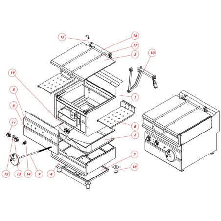 Bracket Screw 3 Swing Pan Turhan 8093